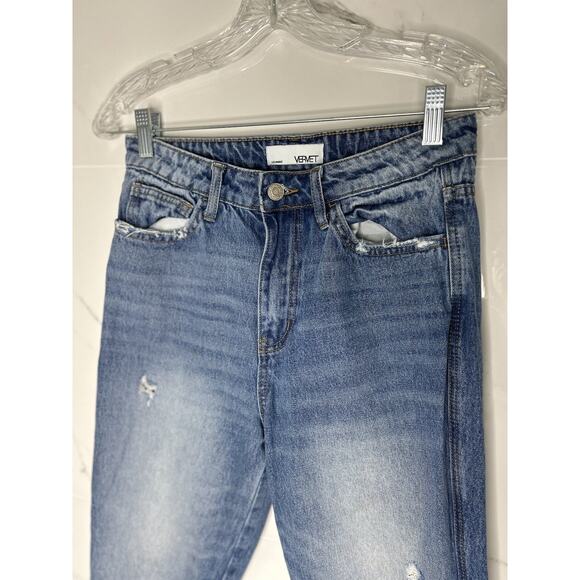 Vermet Los Angeles Size 27 X 26 Women's Straight Leg Boyfriend Jeans High rise - Picture 2 of 16